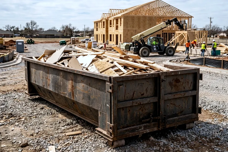 40 yard dumpster rental in Lawton OK for commercial cleanouts and construction sites